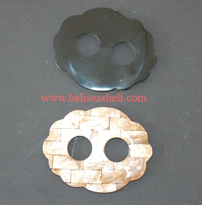 seashell clap art inlay