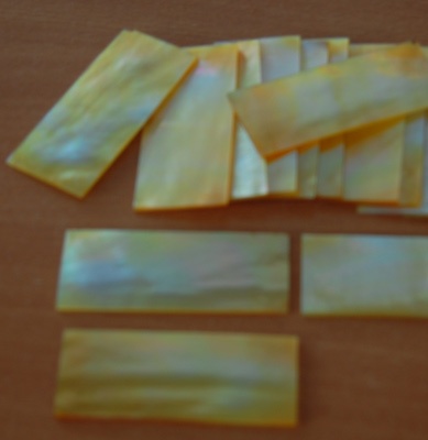 shell mop gold cutting flat