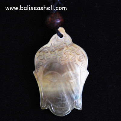 seashell budhas art carving