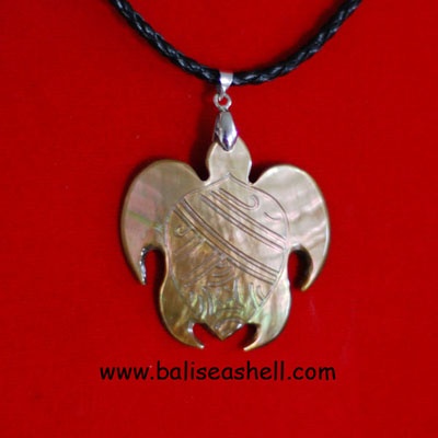 shell pink with turtle art ornament