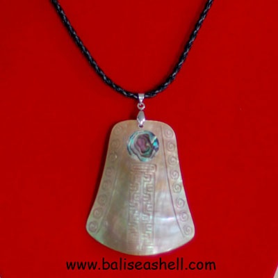 pink mop shell cutting pendants