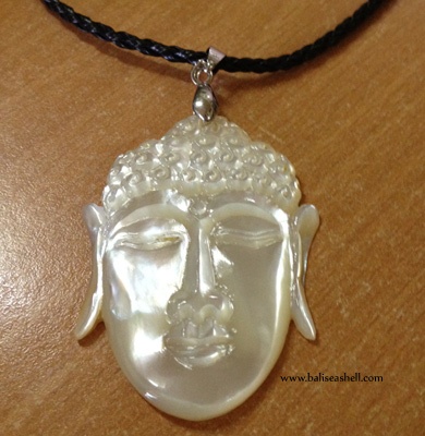 mother of pearl pendants buda face