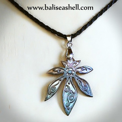 shell necklace carving indonesia