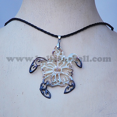 art necklace turtle ilustration