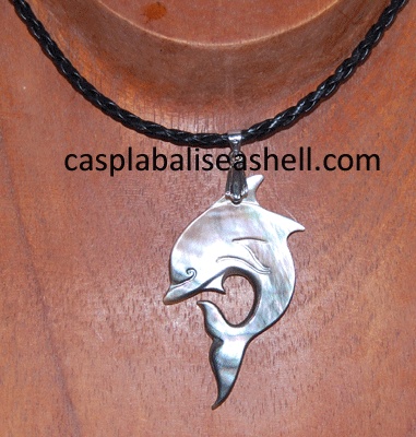 necklace art carving dolphin art