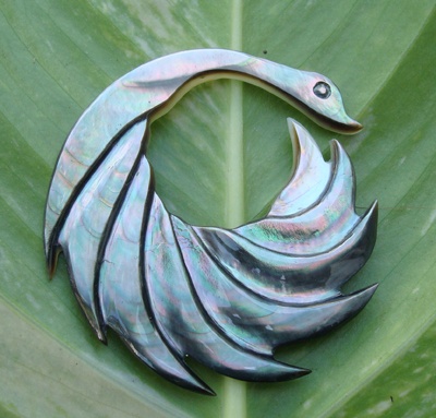 bali carving shell jewelry