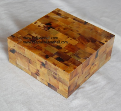 Black pen shell inlay jewelry box