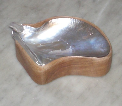 pinguin wing shell with list silver