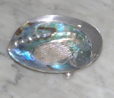 Paua astry smok with silver