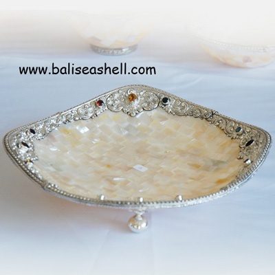 mop shell bowl crafts art inlay decorative
