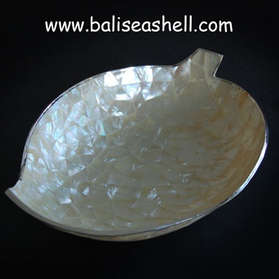 white mop bowl cover with silver
