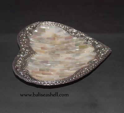 love small mosaic bowl with silver