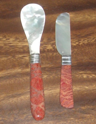spoon red and knife