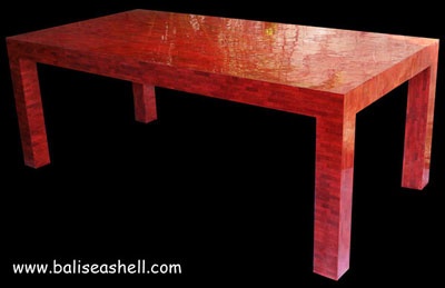 furniture made from red coral