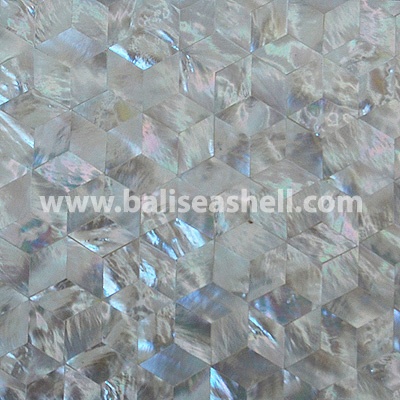 mother of pearl shell tiles white