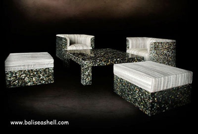 cseashell furniture sofa set gem