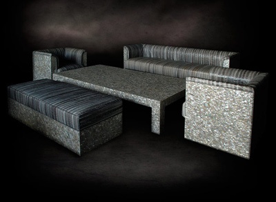 mother of pearl sofa art inlay