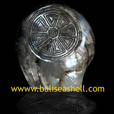 Black Oister Tahiti Shell Carving Etnik Wheels