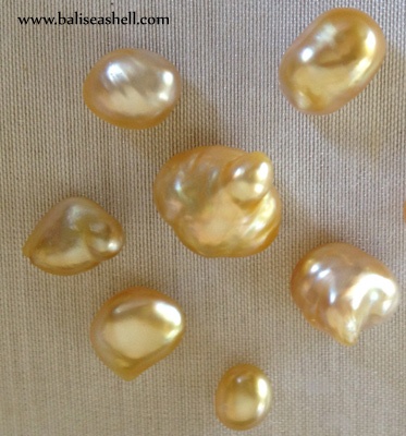 gold south sea pearl baroq shape