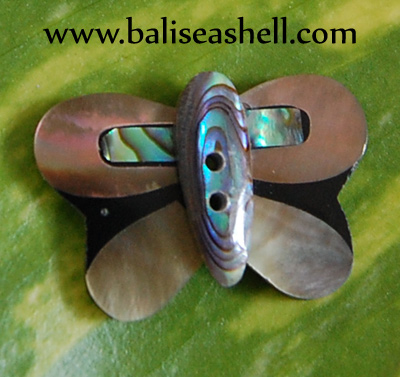 shell button art bali