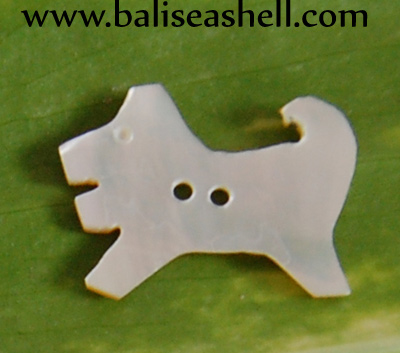 button with cat ornament from mop