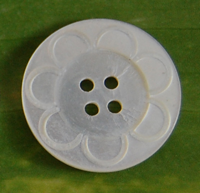 white mother of pearl button