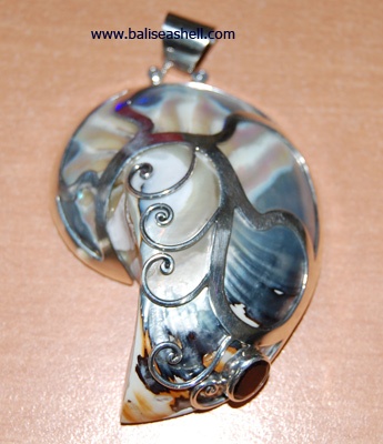 Balinese Pendants With Silver Shell