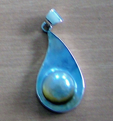 Mabe Pearl Silver Pendant