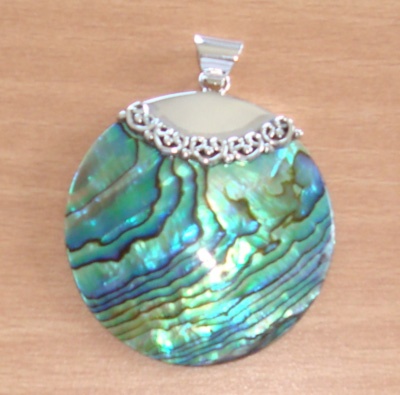 Paua Pendants With Silver