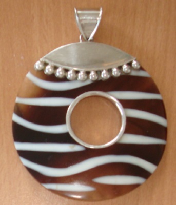 Sebra Art Pendant From Black Pen