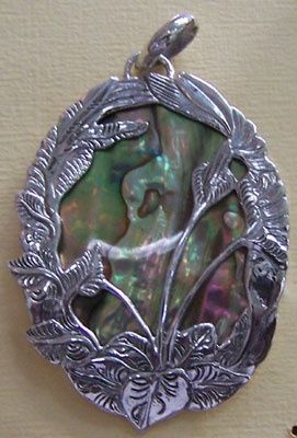 Paua Shell Pendants Silver Arts