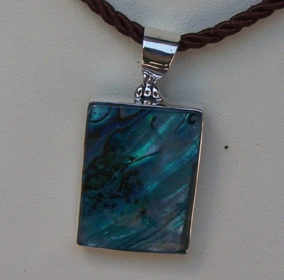 Paua Pendants Squere