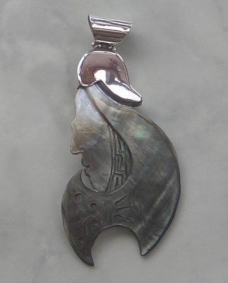Hook Face Carving Style Silver