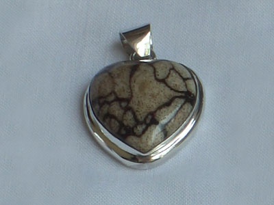 Coral Shell Pendant Silver Luv