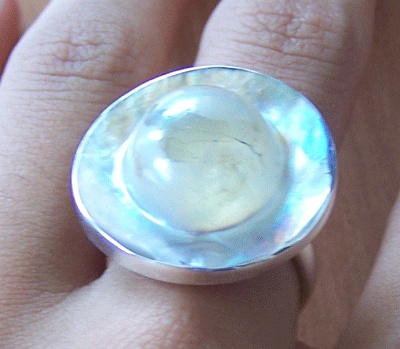 Mabe Pearl Silver Ring