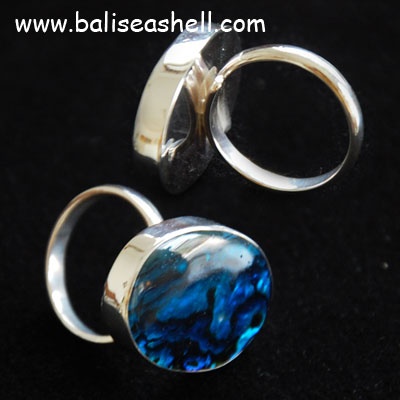 Silver Jewelry With Paua Shell Ring